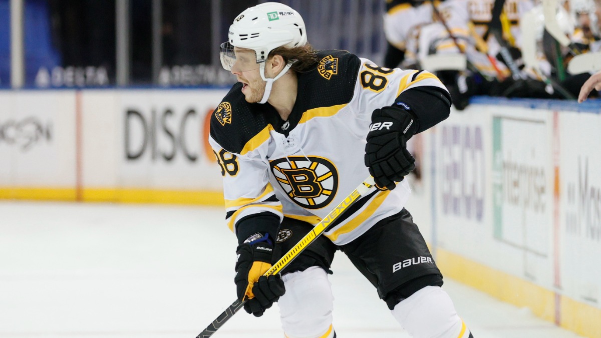 Boston Bruins forward David Pastrnak