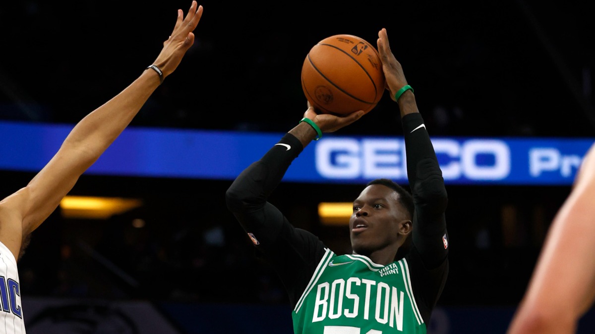 Boston Celtics guard Dennis Schroder