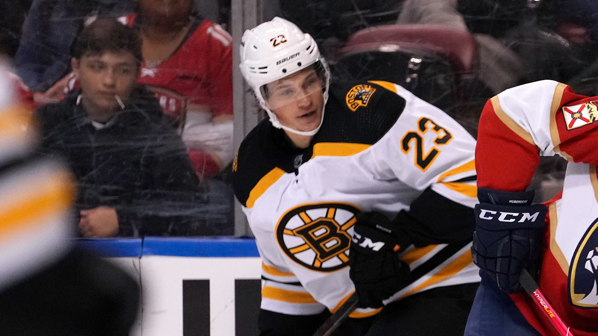Boston Bruins forward Jack Studnicka