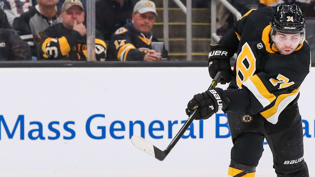 Boston Bruins winger Jake DeBrusk