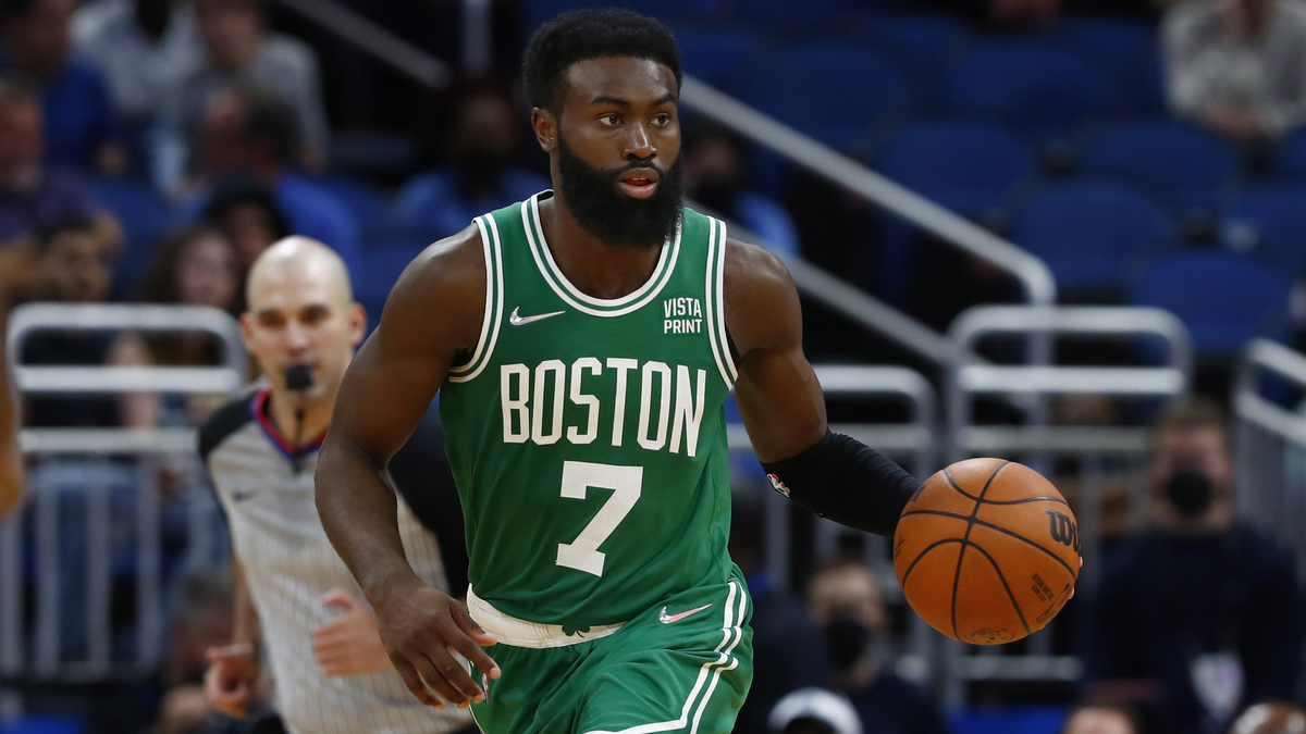 Boston Celtics guard Jaylen Brown
