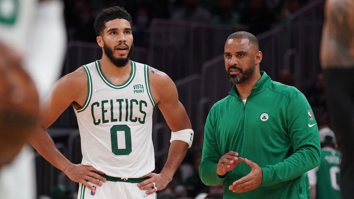 Boston Celtics forward Jayson Tatum, coach Ime Udoka