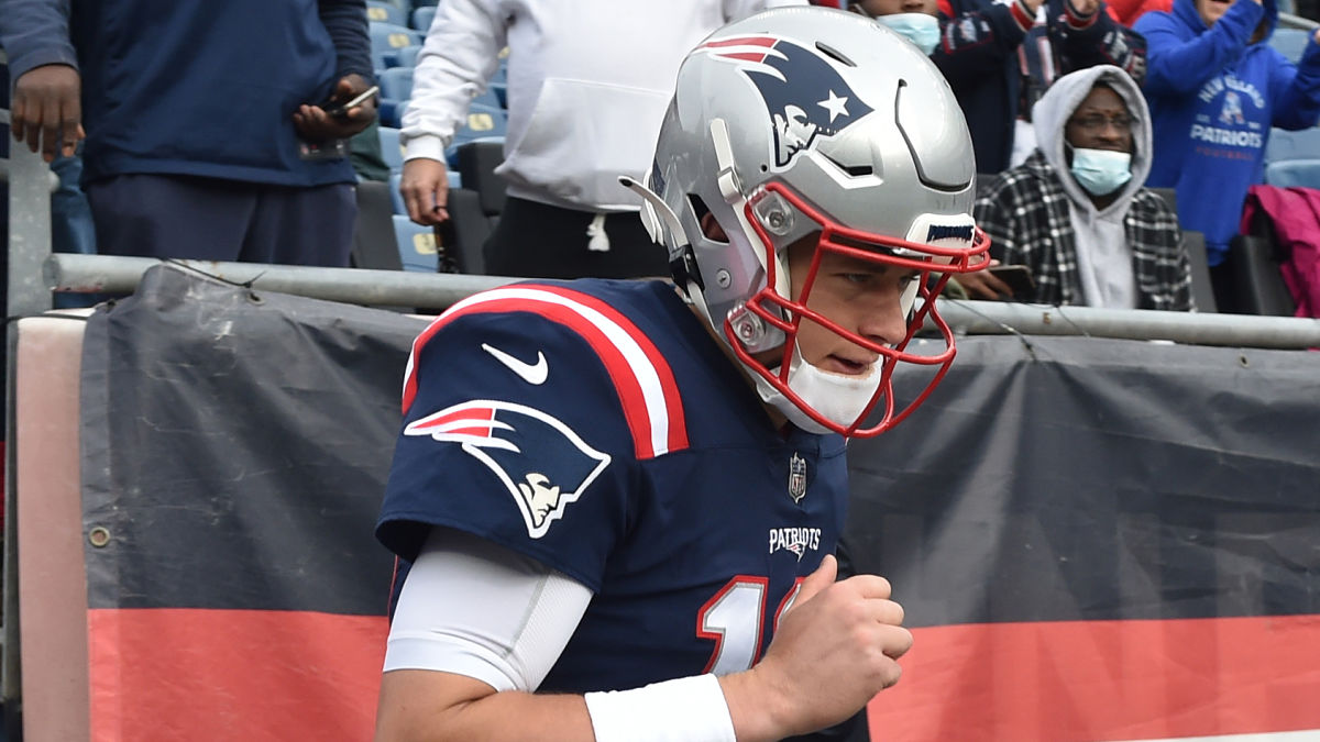 New England Patriots quarterback Mac Jones