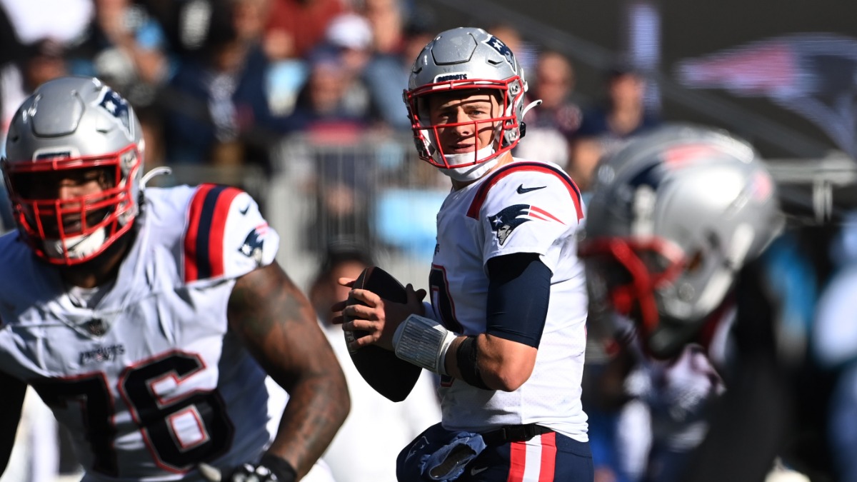 New England Patriots quarterback Mac Jones