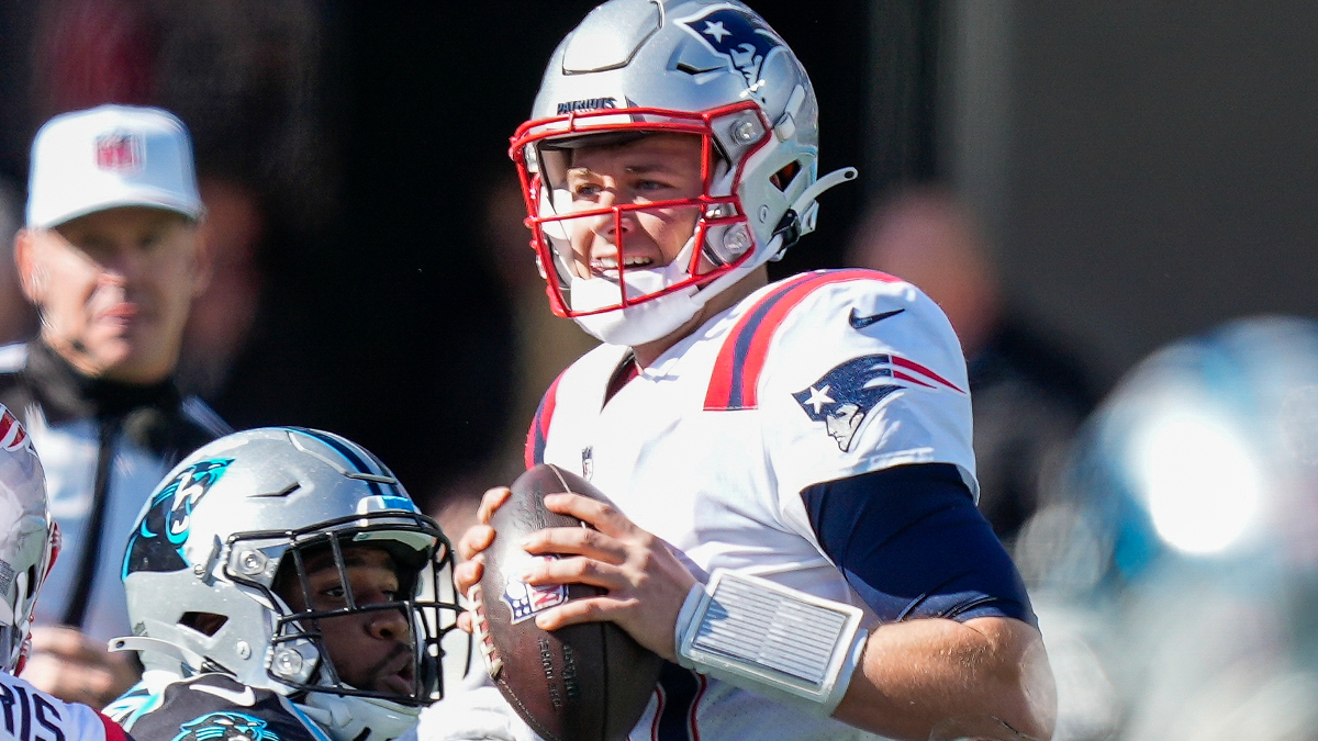 New England Patriots quarterback Mac Jones