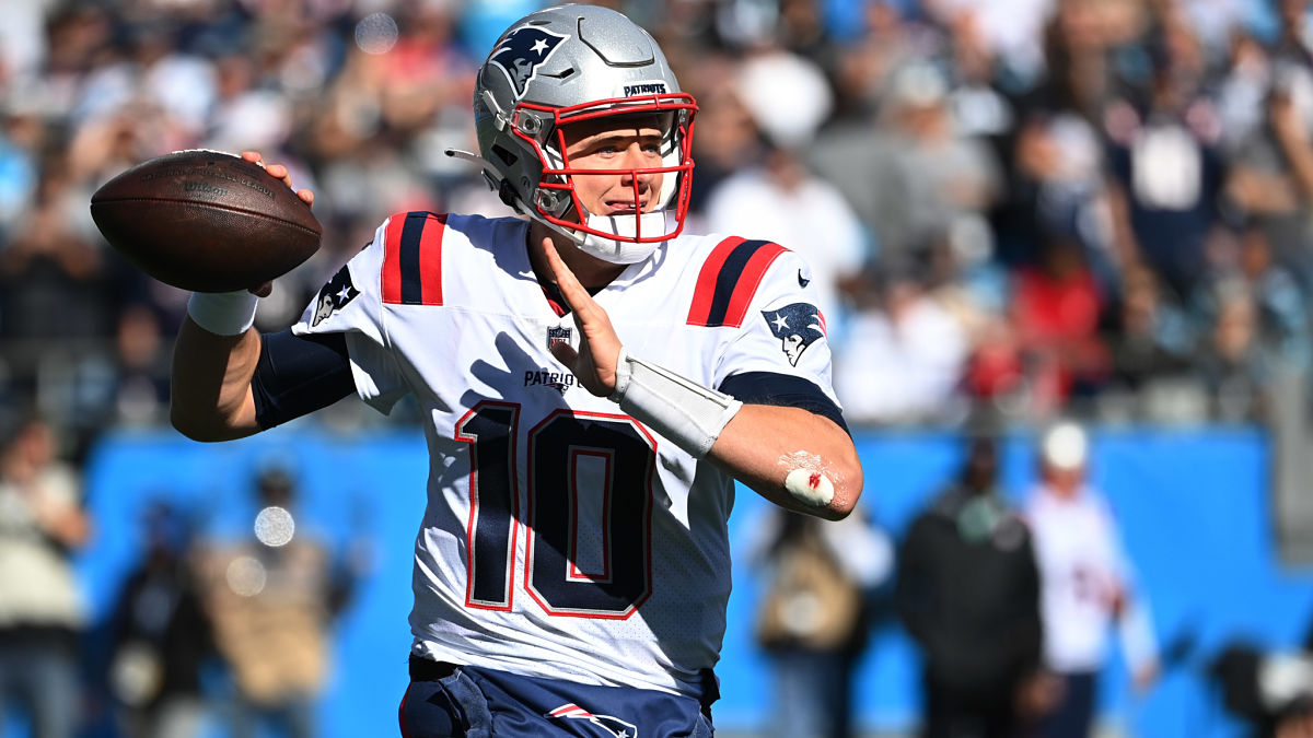 New England Patriots quarterback Mac Jones