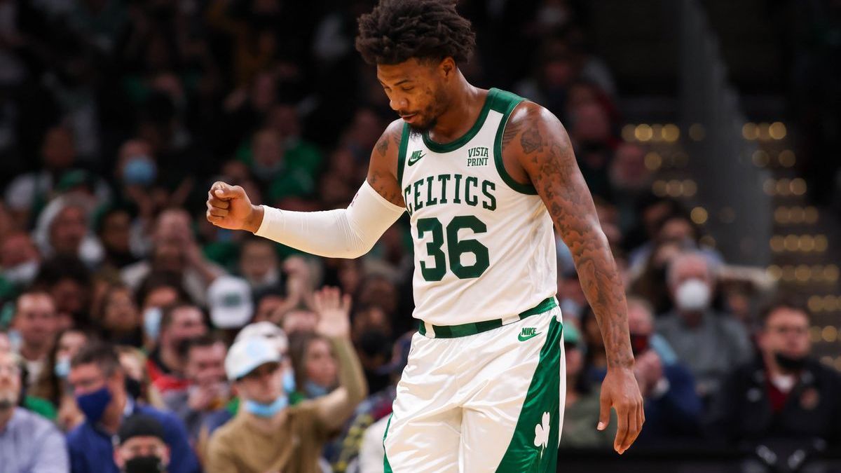 Boston Celtics point guard Marcus Smart
