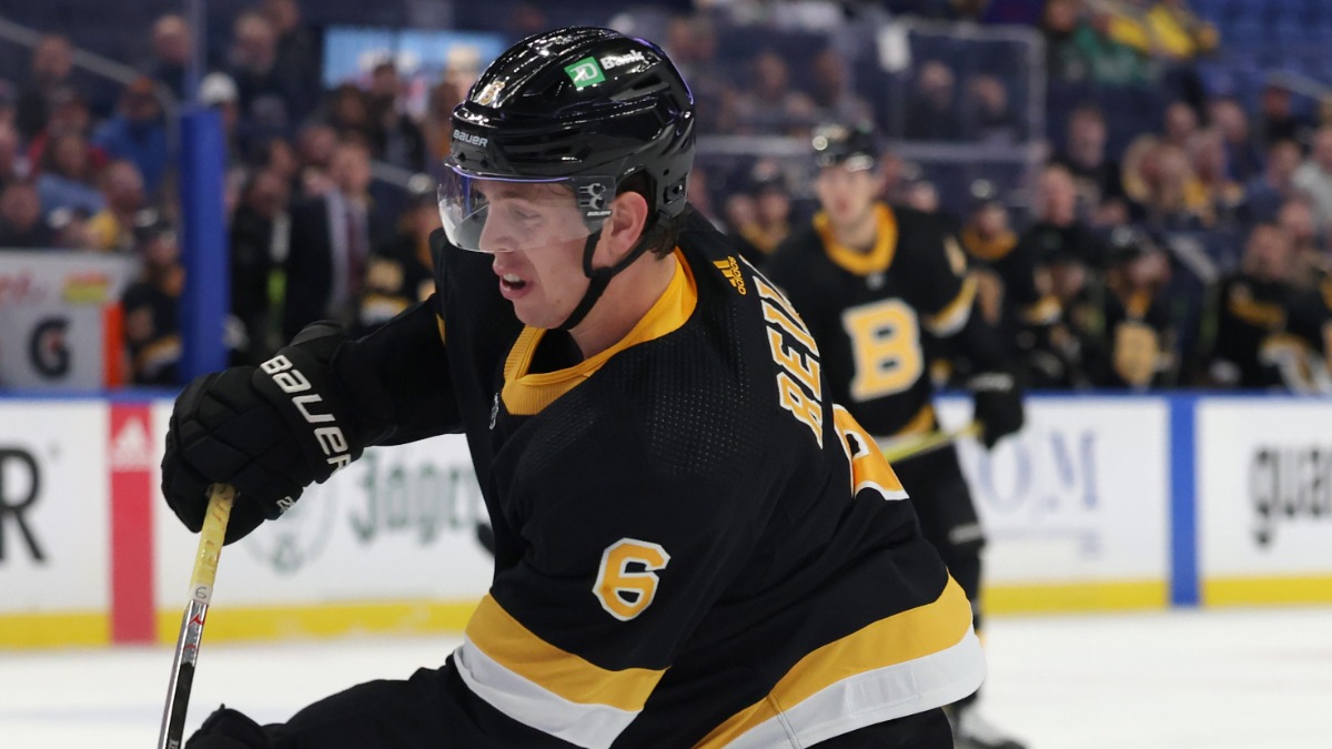 Boston Bruins defenseman Mike Reilly