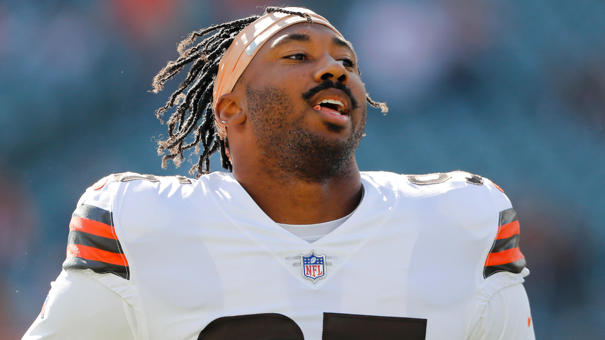 Cleveland Browns defensive end Myles Garrett