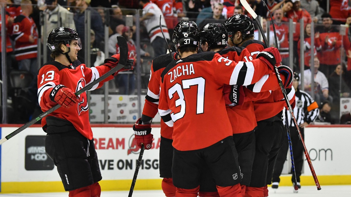 New Jersey Devils forward Nico Hischier