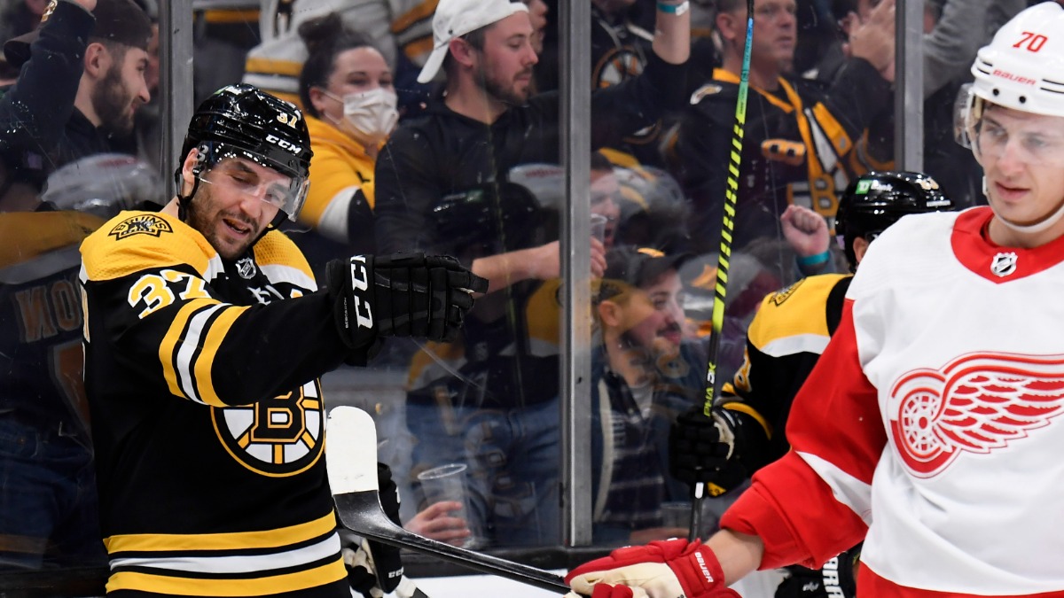 Boston Bruins center Patrice Bergeron