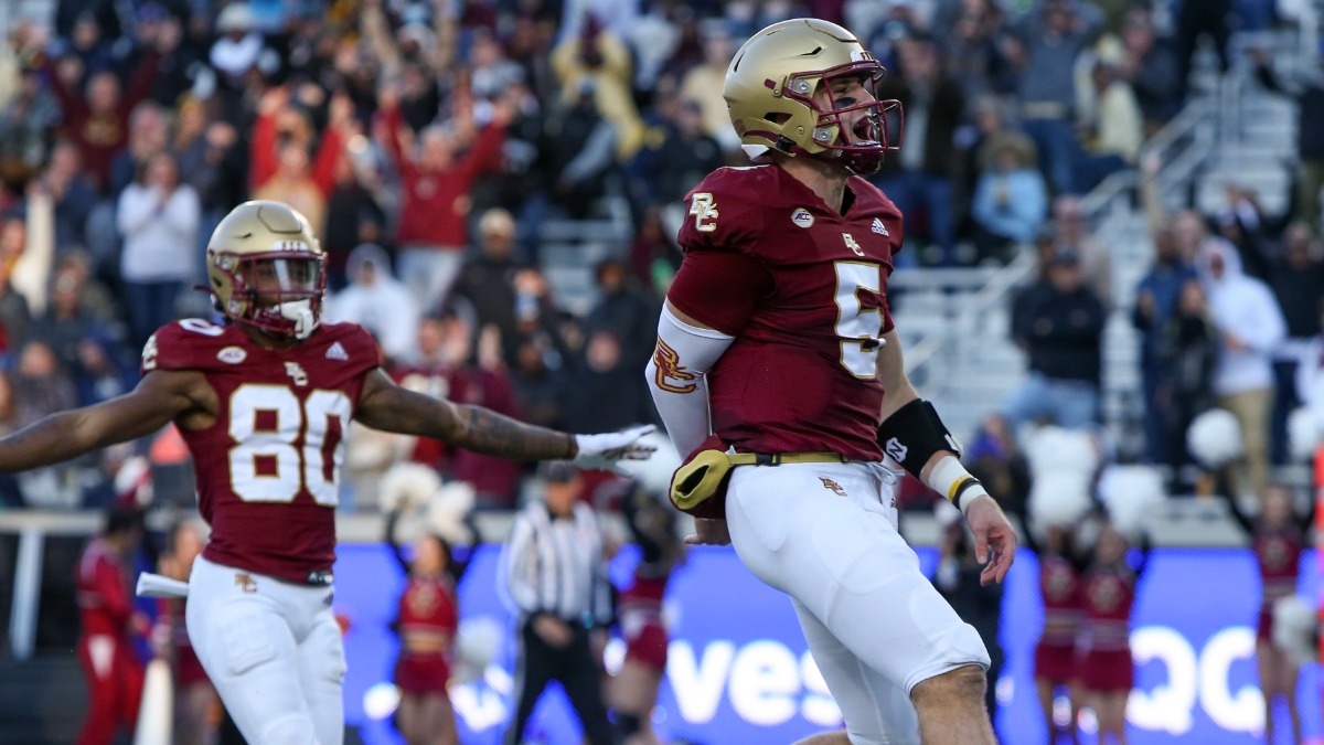 Boston College quarterback Phil Jurovec