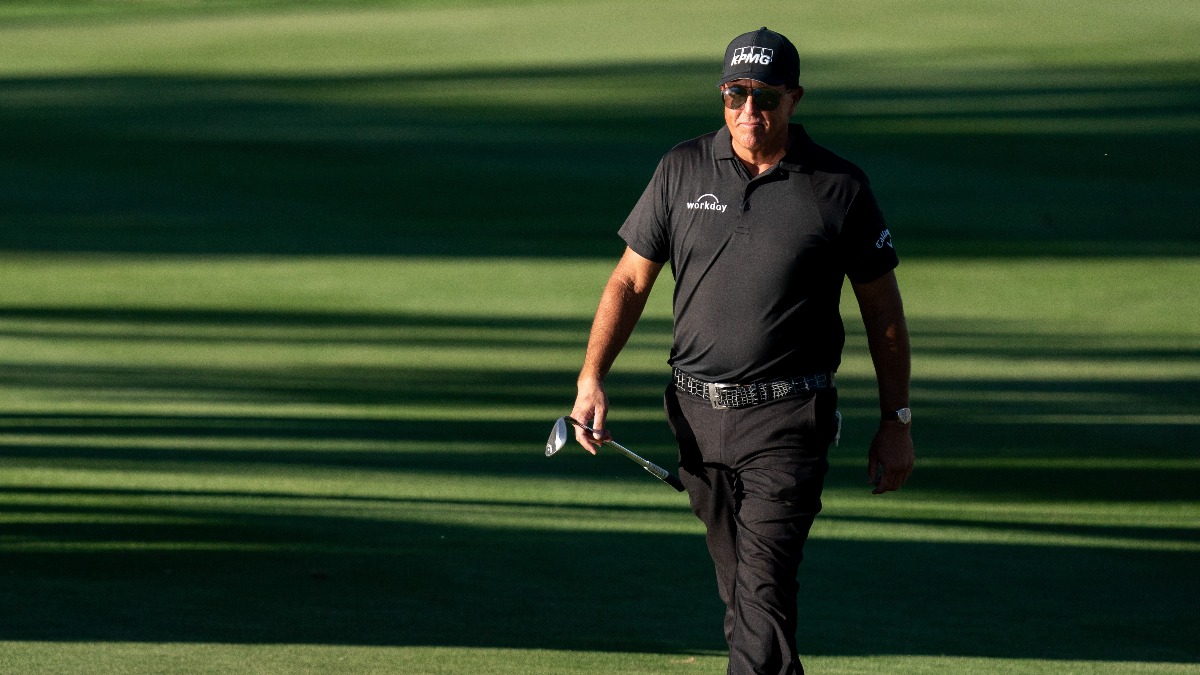 Professional golfer Phil Mickelson