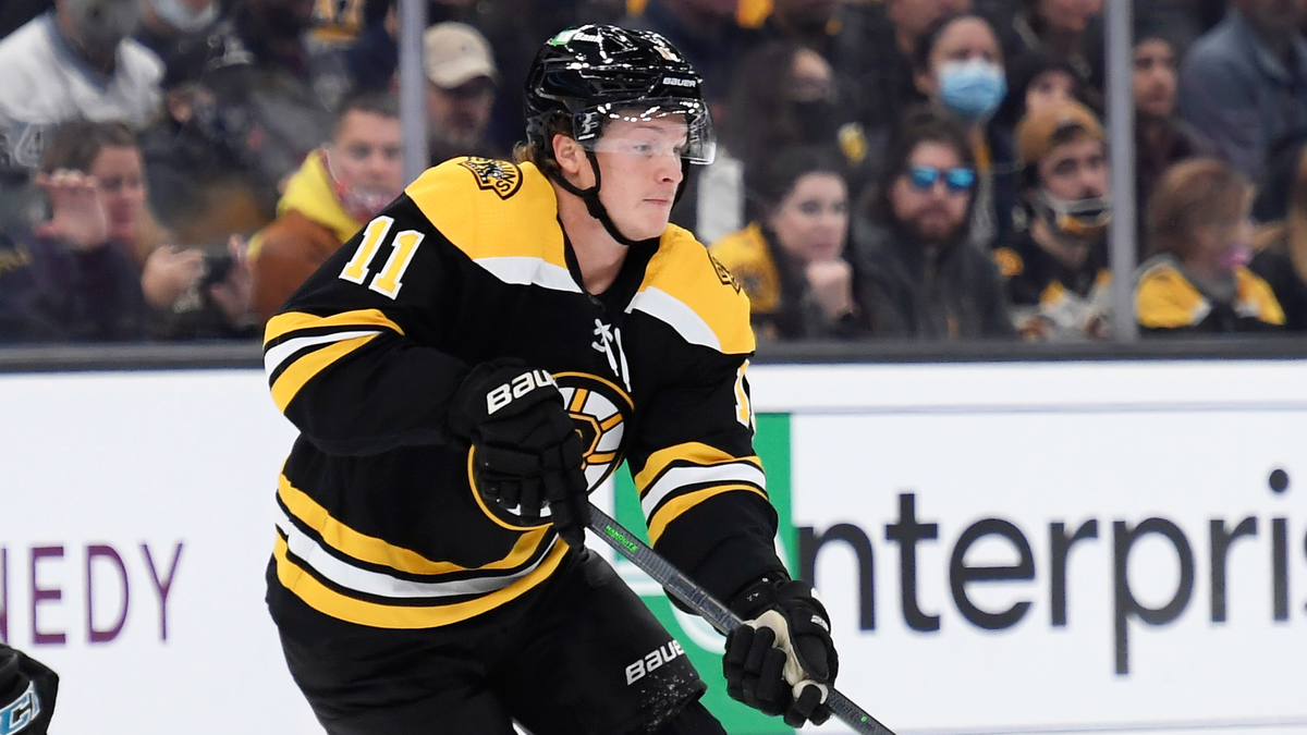 Boston Bruins forward Trent Frederic