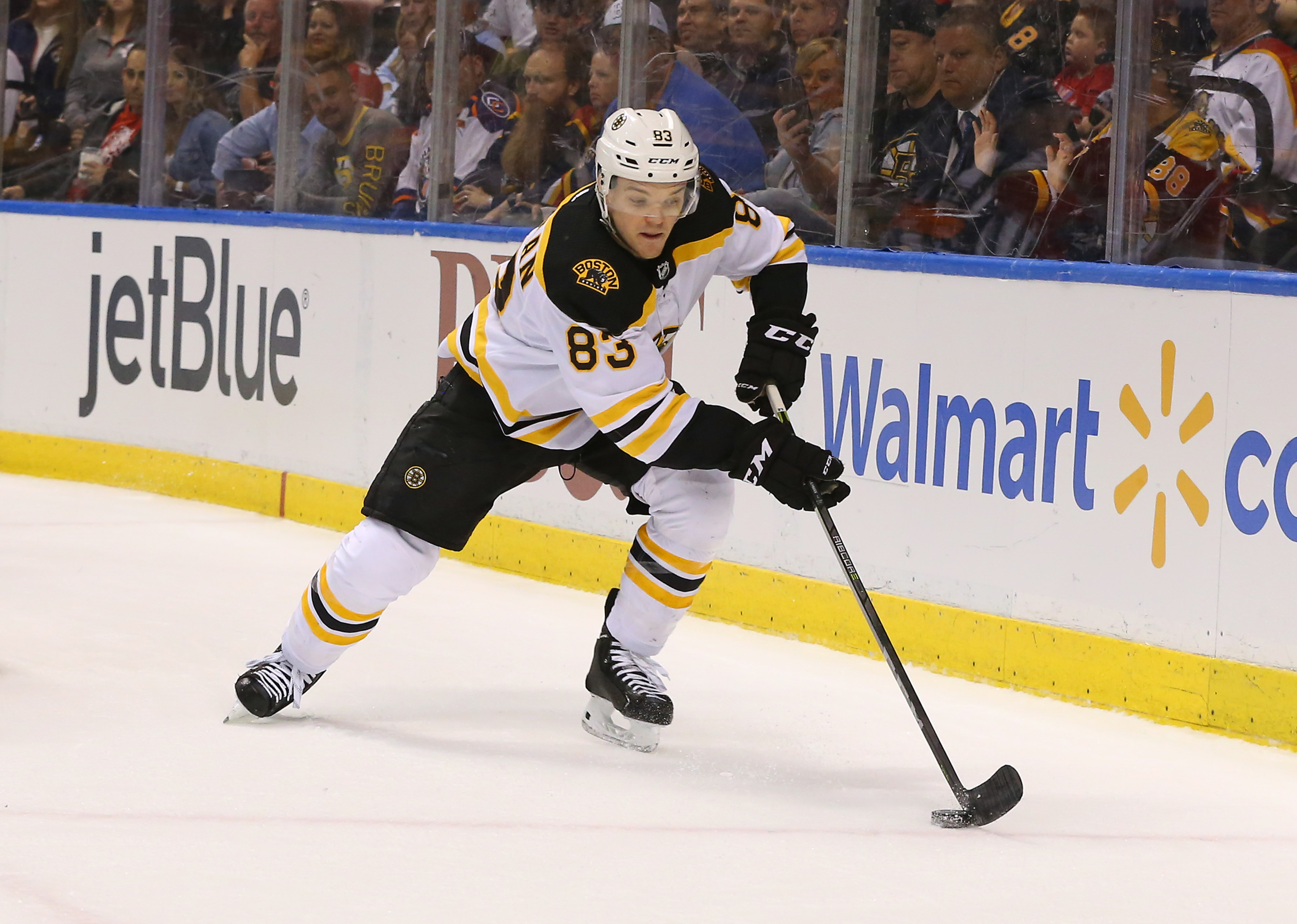 Boston Bruins forward Karson Kuhlman