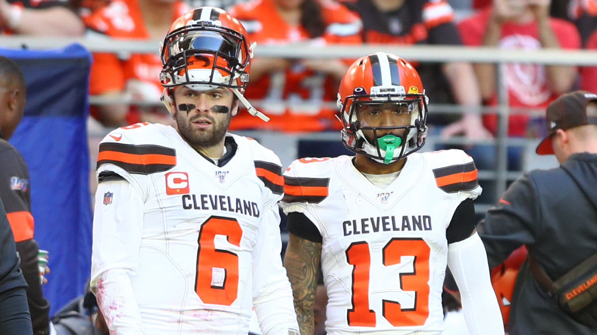 Cleveland Browns quarterback Baker Mayfield, eceiver Odell Beckham Jr.