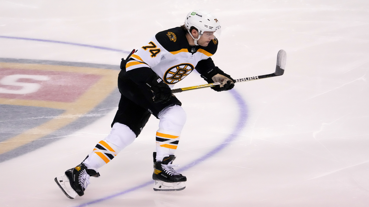 Jake DeBrusk left wing Boston Bruins