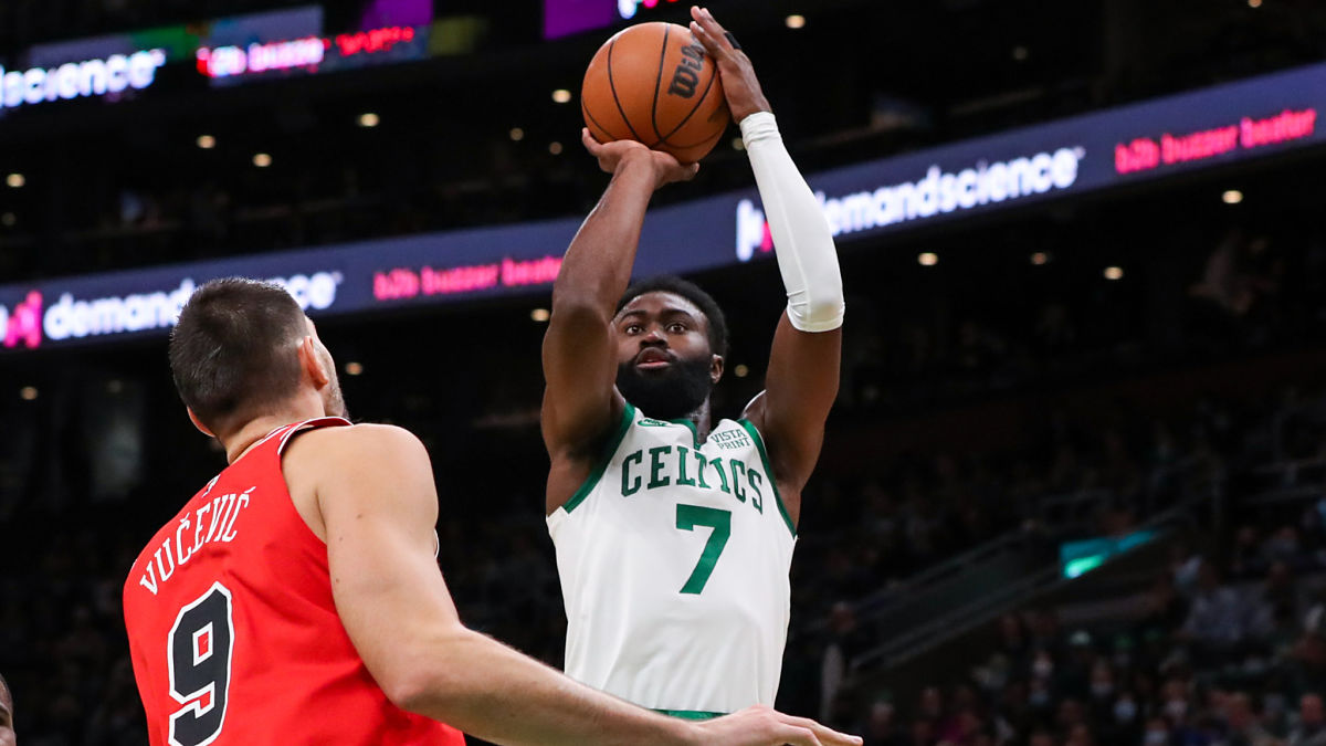 Boston Celtics forward Jaylen Brown