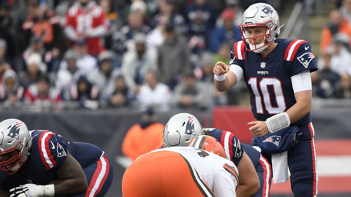 New England Patriots quarterback Mac Jones
