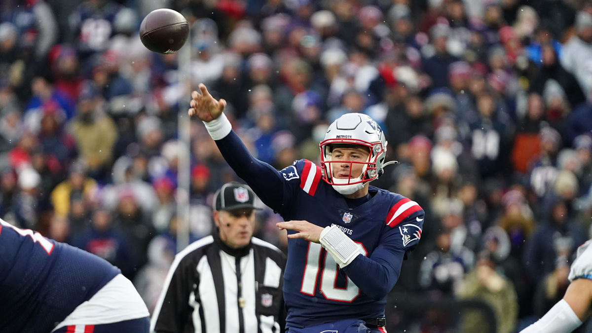 New England Patriots quarterback Mac Jones