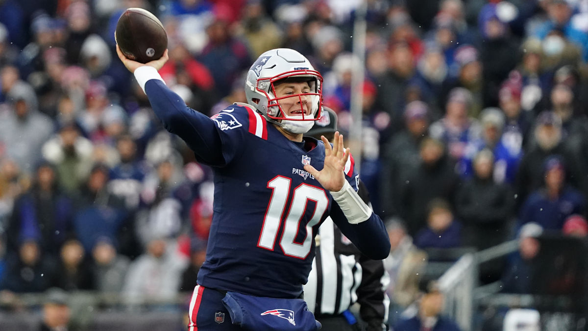 New England Patriots quarterback Mac Jones