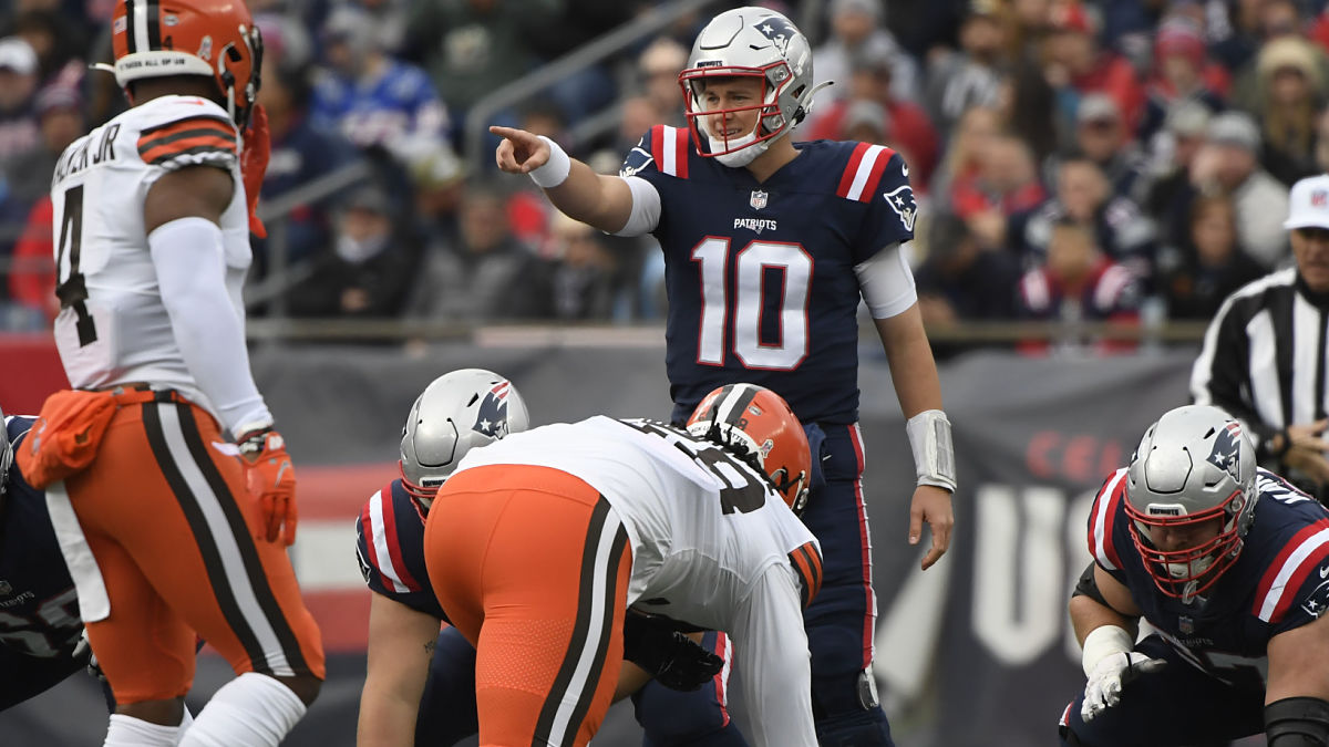 New England Patriots quarterback Mac Jones