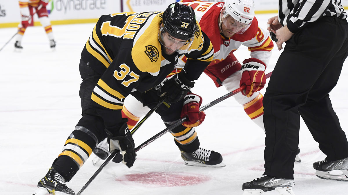 Boston Bruins center Patrice Bergeron