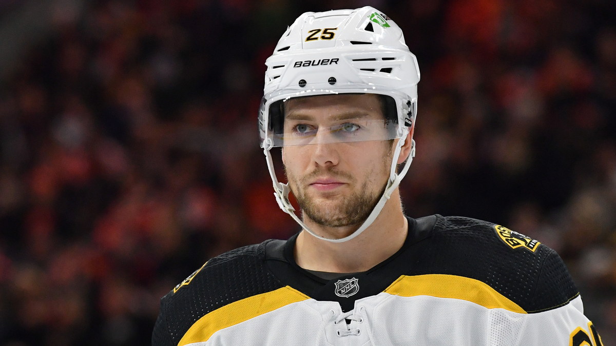 Boston Bruins defenseman Brandon Carlo