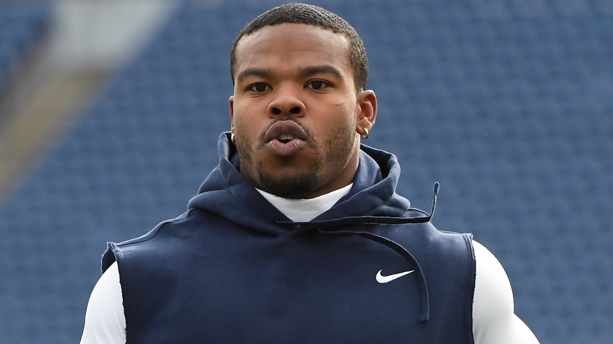 New England Patriots running back Damien Harris