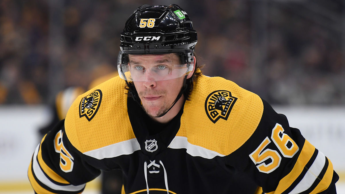 Boston Bruins forward Erik Haula