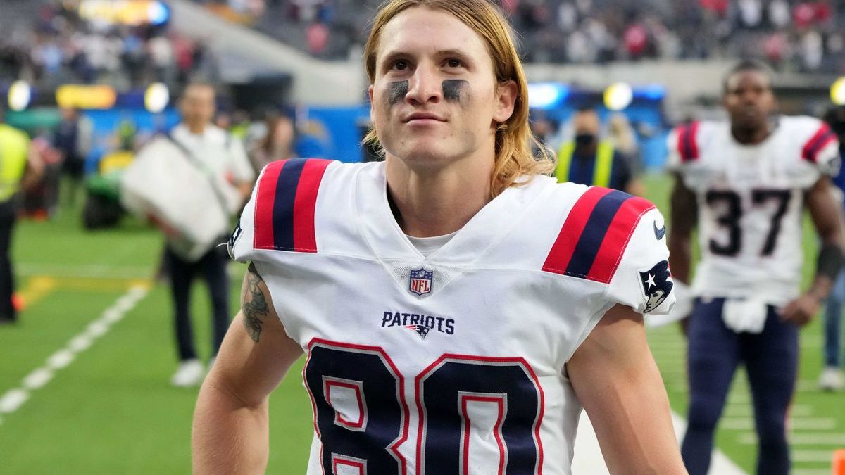 Patriots wide receiver Gunner Olszewski