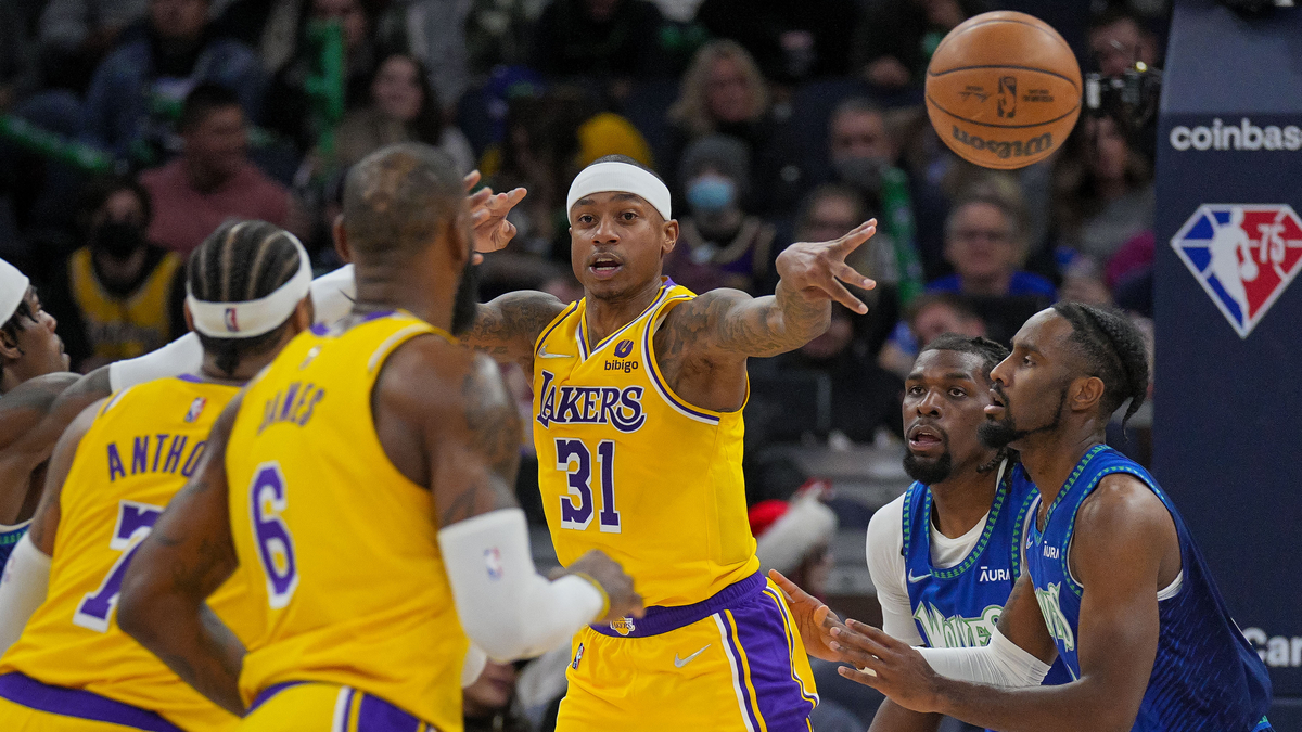 Los Angeles Lakers guard Isaiah Thomas
