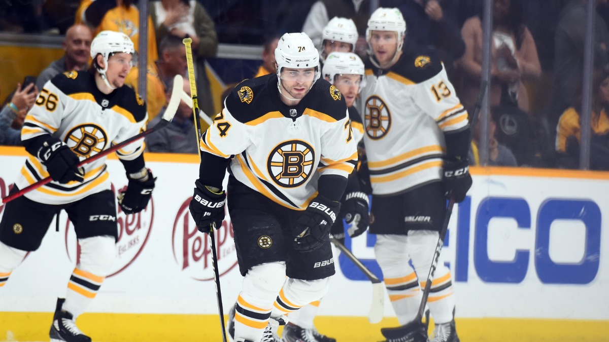 Boston Bruins winger Jake DeBrusk