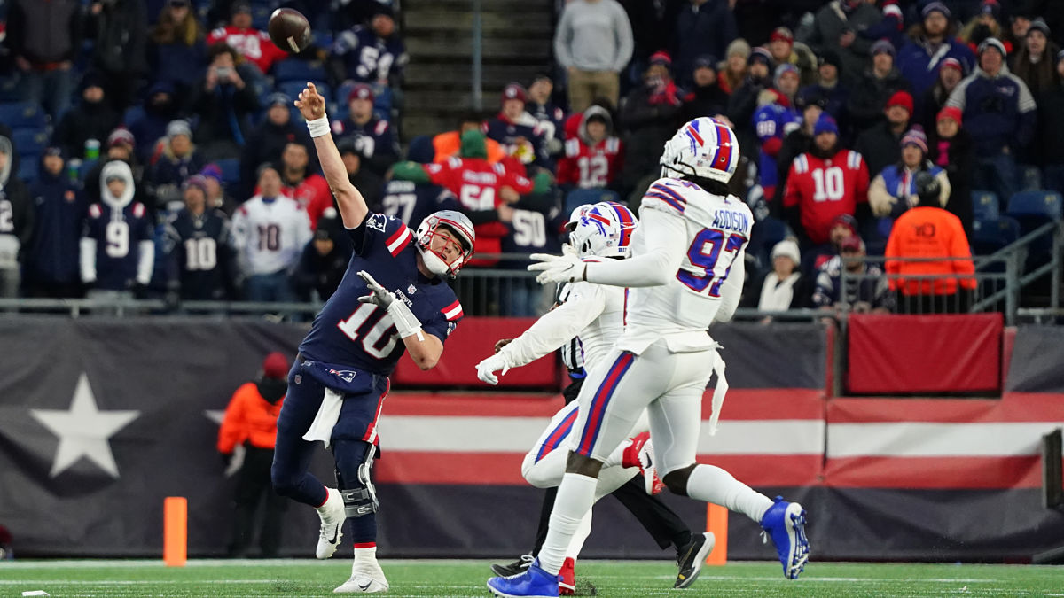 New England Patriots quarterback Mac Jones