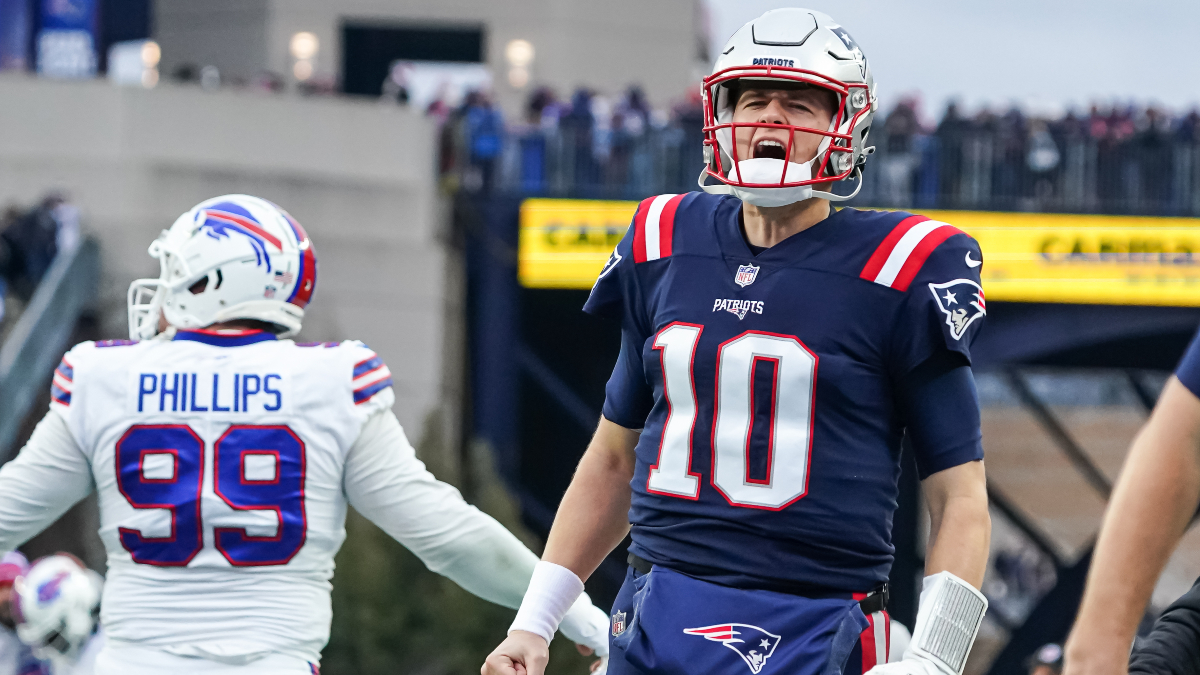 New England Patriots quarterback Mac Jones
