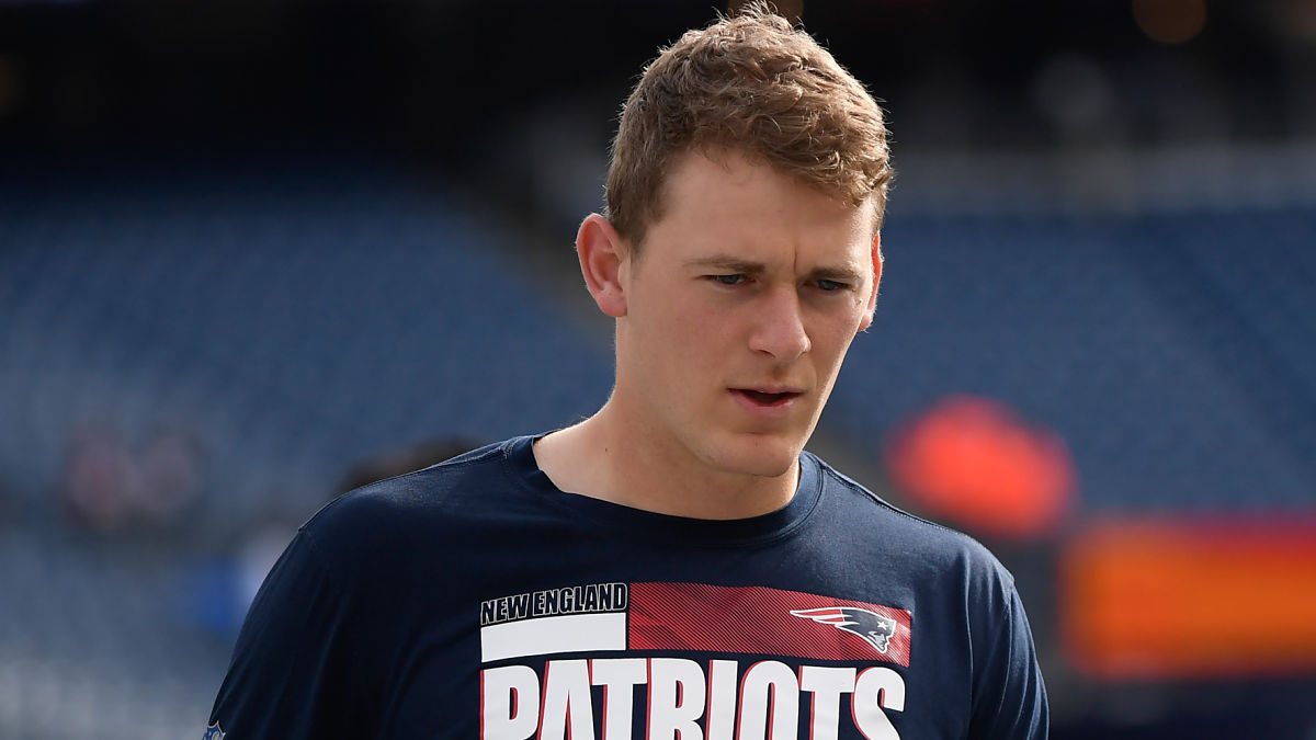 New England Patriots quarterback Mac Jones