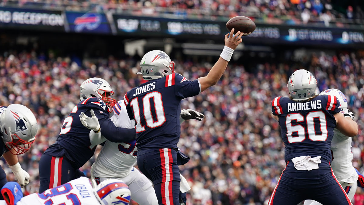 New England Patriots quarterback Mac Jones