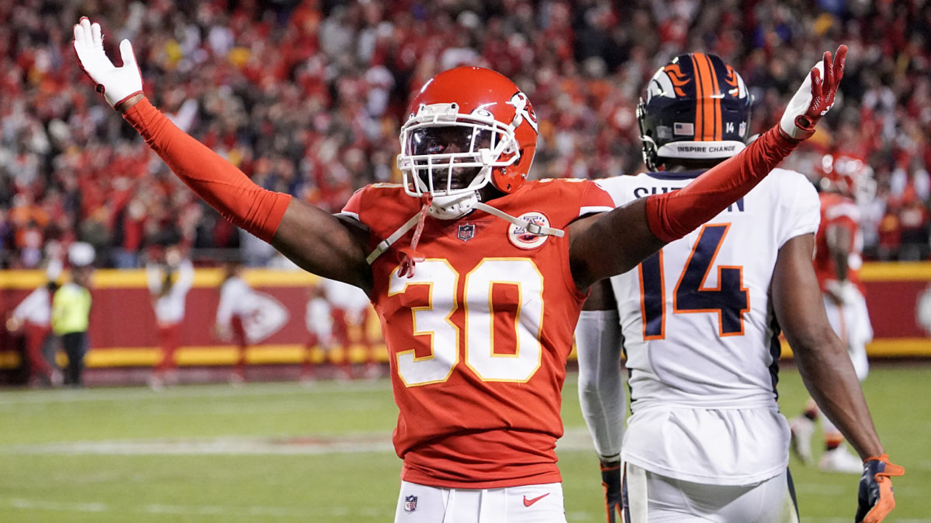 Kansas City Chiefs cornerback Deandre Baker