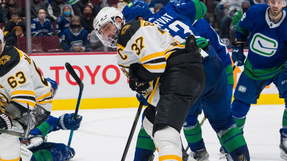 Boston Bruins center Patrice Bergeron