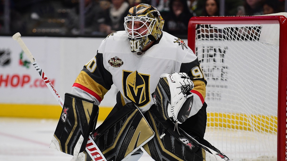 Vegas Golden Knights goalie Robin Lehner
