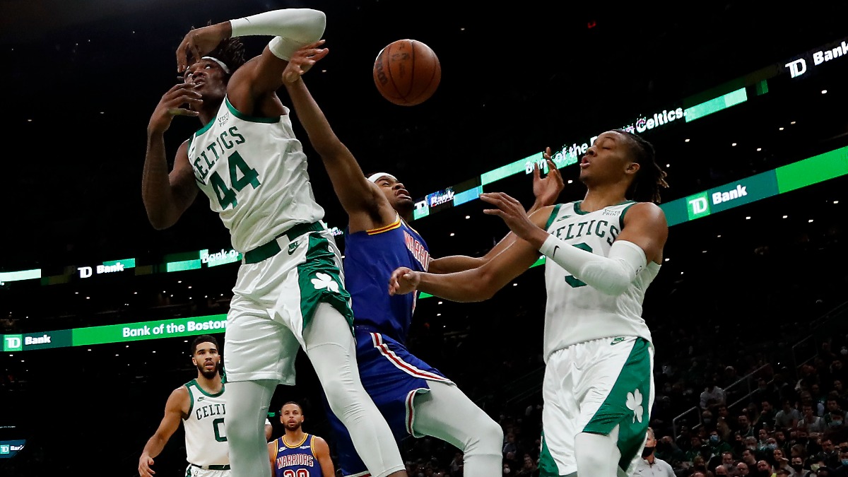 Boston Celtics wing Romeo Langford, center Robert Williams
