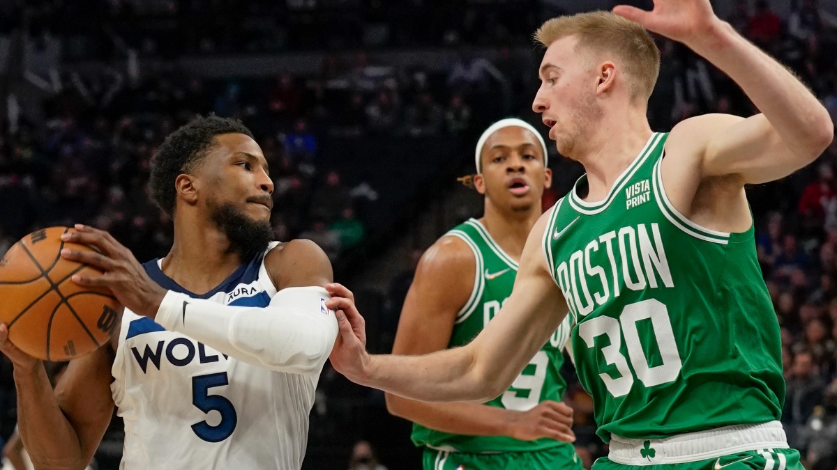 Boston Celtics wings Sam Hauser, Romeo Langford