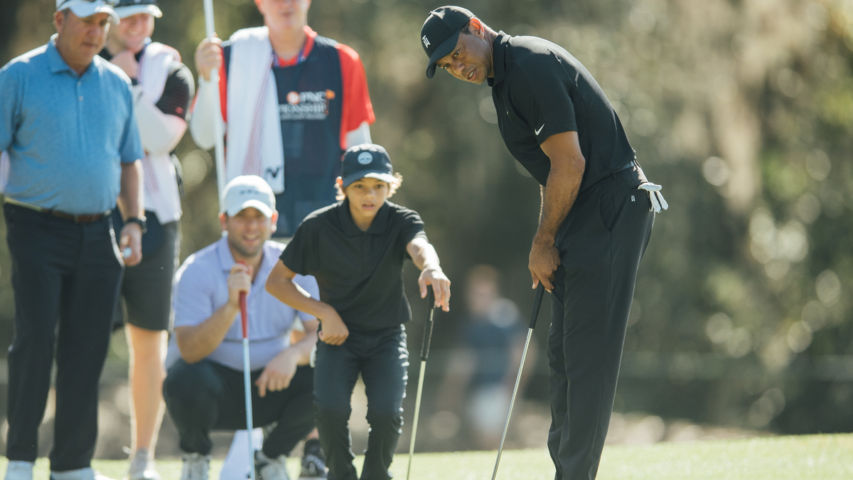 Professional golfer Tiger Woods