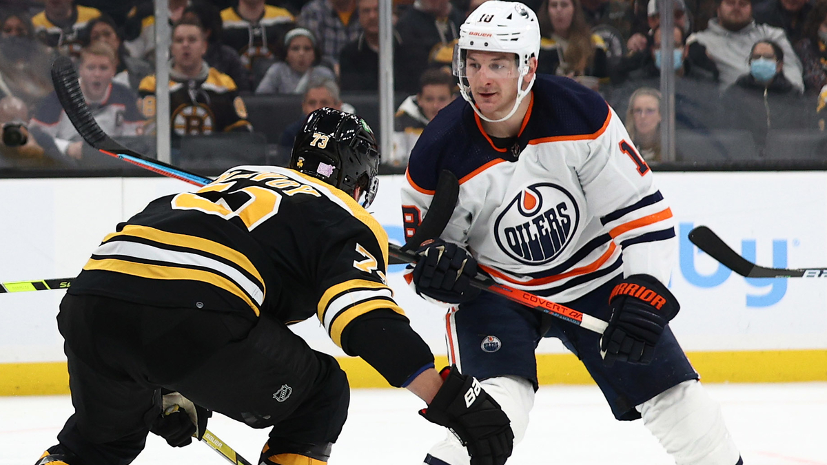 Edmonton Oilers winger Zach Hyman, Boston Bruins defenseman Charlie McAvoy