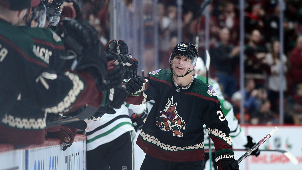 Arizona Coyotes left wing Antoine Rousell