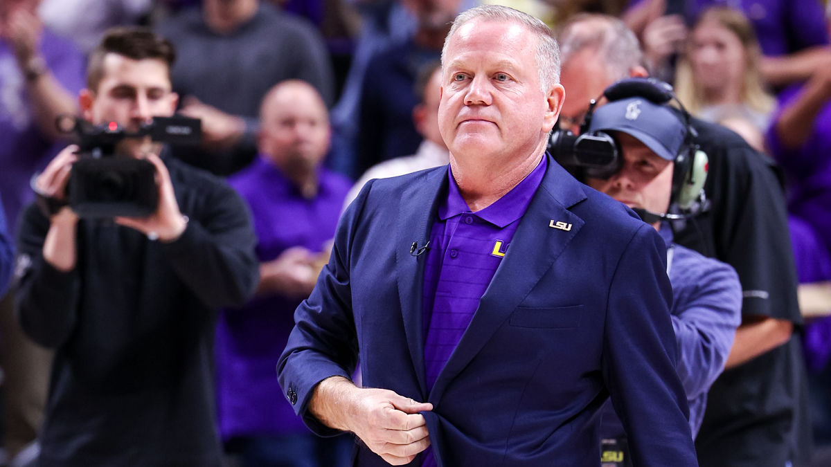 LSU football coach Brian Kelly