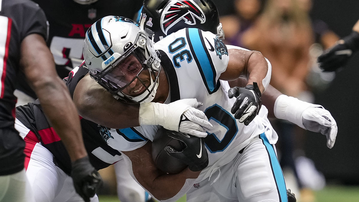 Carolina Panthers running back Chuba Hubbard