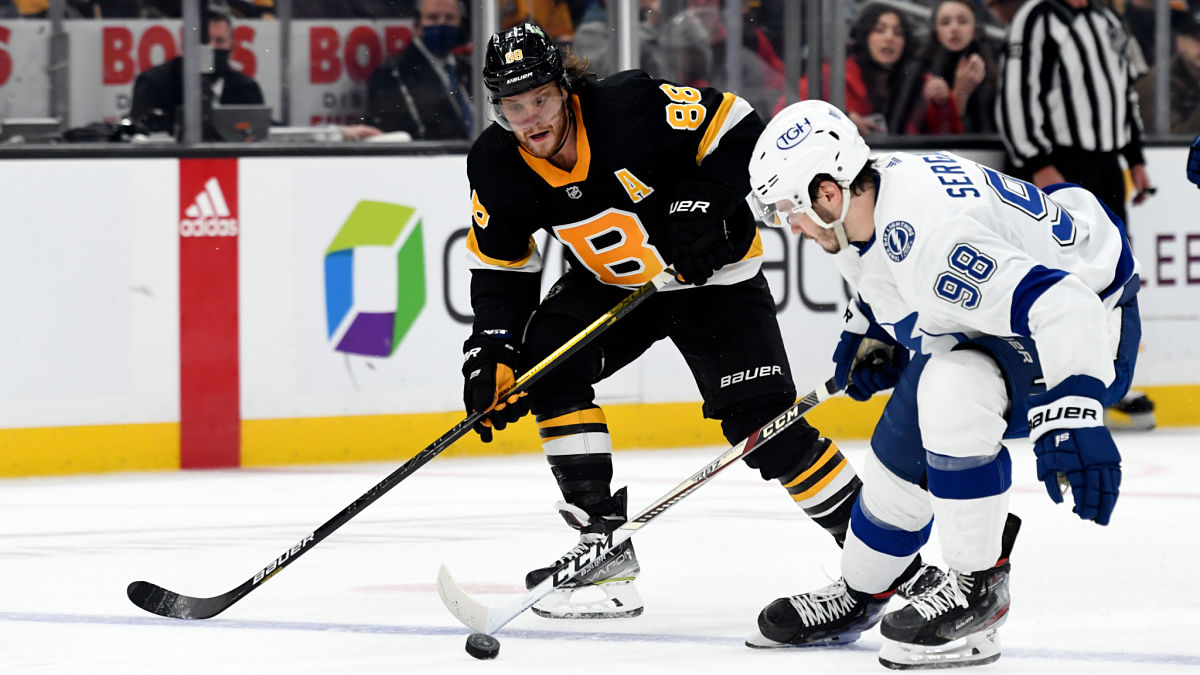 Boston Bruins right wing David Pastrnak