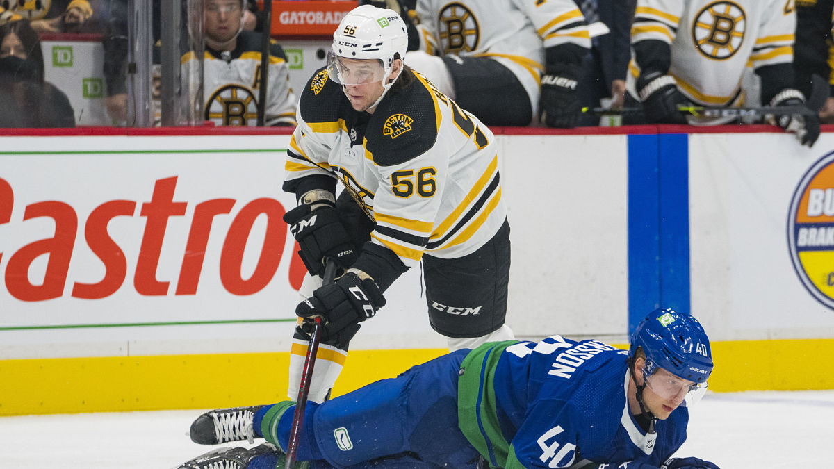 Boston Bruins forward Erik Haula