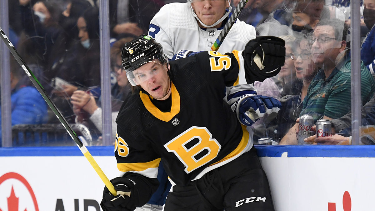 Boston Bruins forward Erik Haula